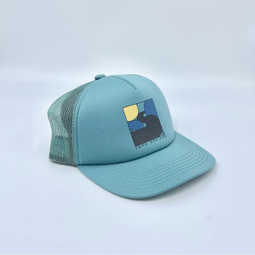 NEW Topo Designs Toposcape Sea Pine SnapBack Foam Trucker Hat Adult OSFM